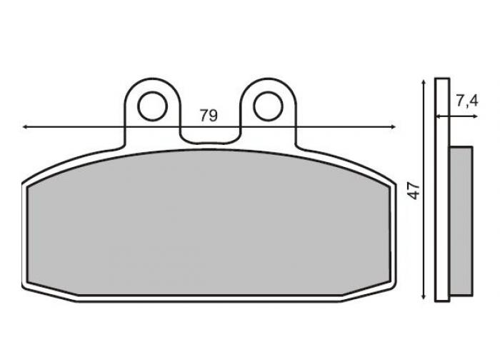 Placute frana Scarabeo 150-200 '99-'03 /Leonardo 250-300 '99-'04