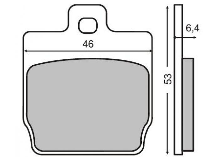 Placute frana spate Yamaha Aerox/MBK Nitro