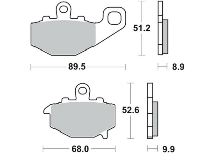 Placute frana sinter TRW MCB662SH