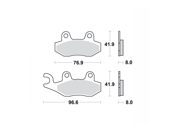 Placute frana MCB582SI