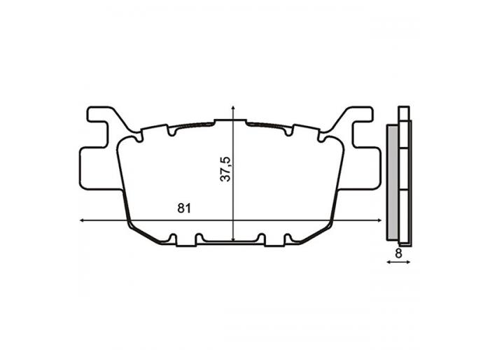 Placute frana Honda SH125/150 '09-