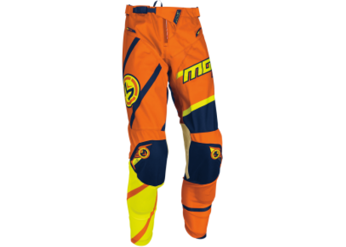 Pantaloni motocross copii Moose Racing M1 culoare portocaliu/galben/albastru marime 28