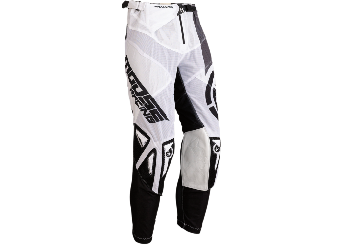 Pantaloni motocross Moose racing Sahara culoare alb/negru marime 32