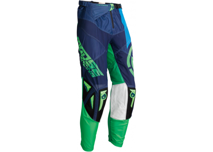 Pantaloni motocross Moose racing Sahara culoare albastru/verde marime 30
