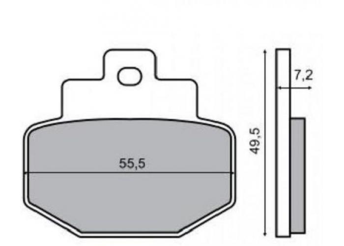 Placute frana spate Piaggio Hexagon