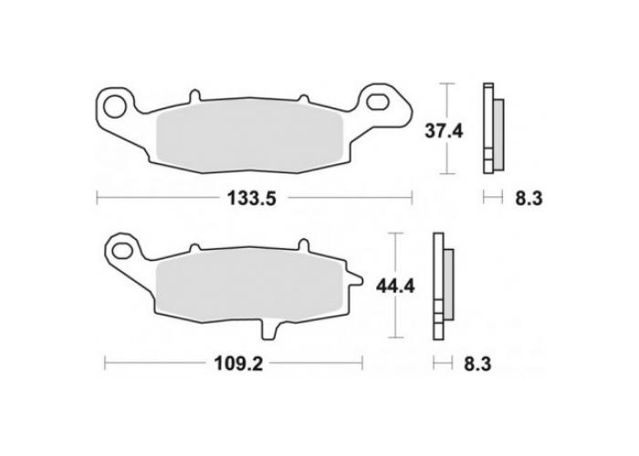 Placute frana EBC FA229 / MCB682