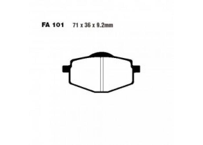 Placute frana SFA101 echivalent MCB539