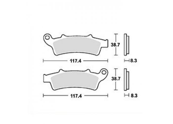 Placute frana TRW Lucas MCB726