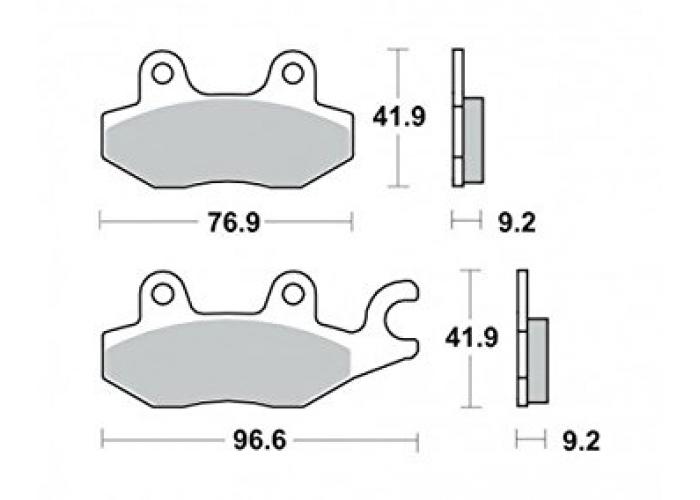 Placute frana TRW Lucas MCB663