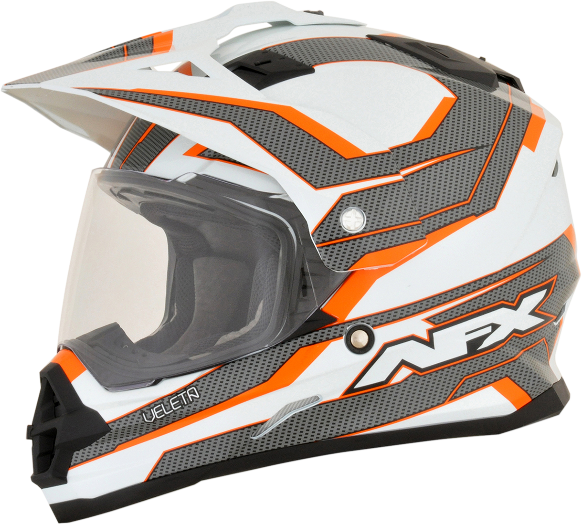 Casca Cross/atv Afx Fx-39 Veleta Dual Sport Culoare Portocaliu/alb/gri Marime Xl