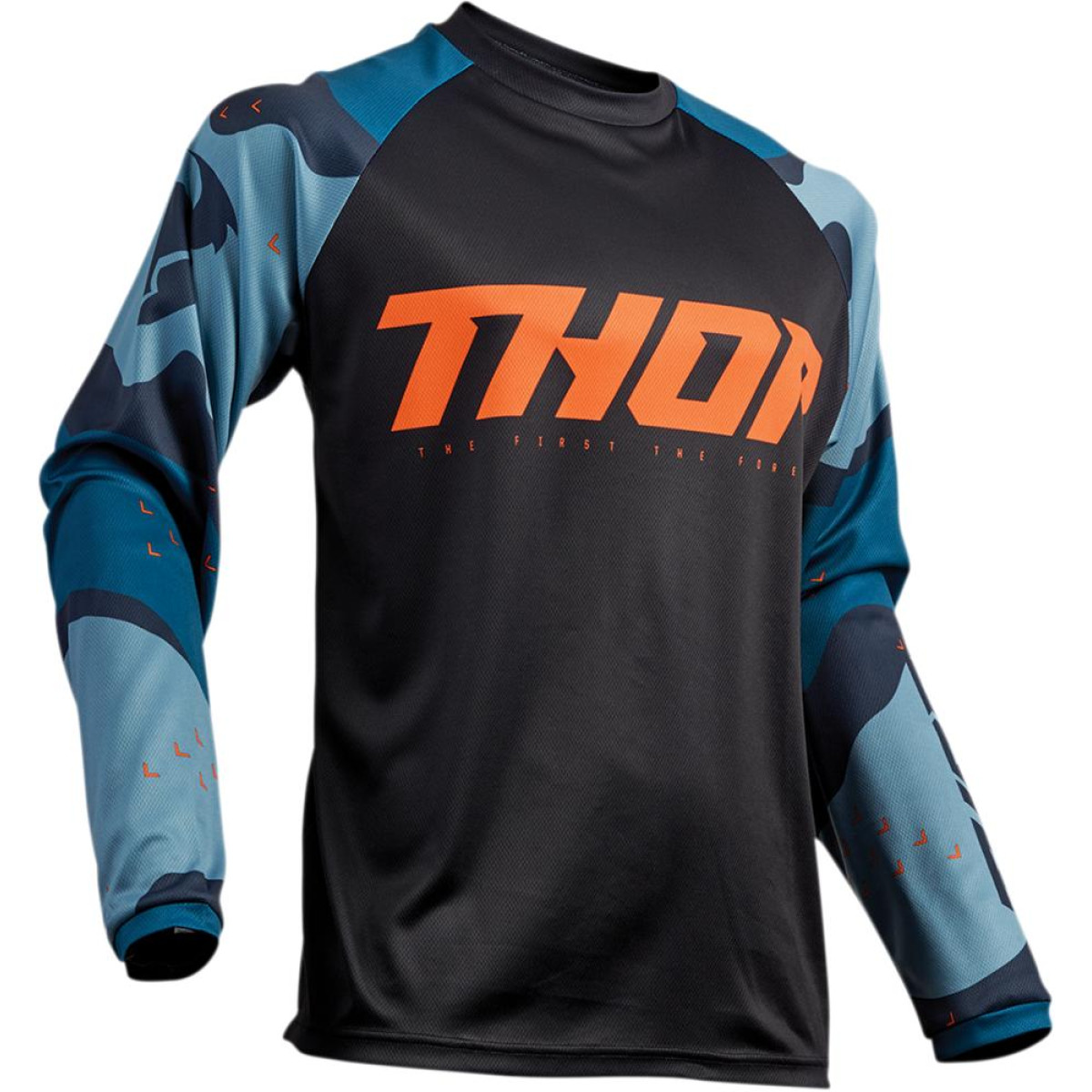 Tricou Motocross Thor Sector Camo Albastru Marime S