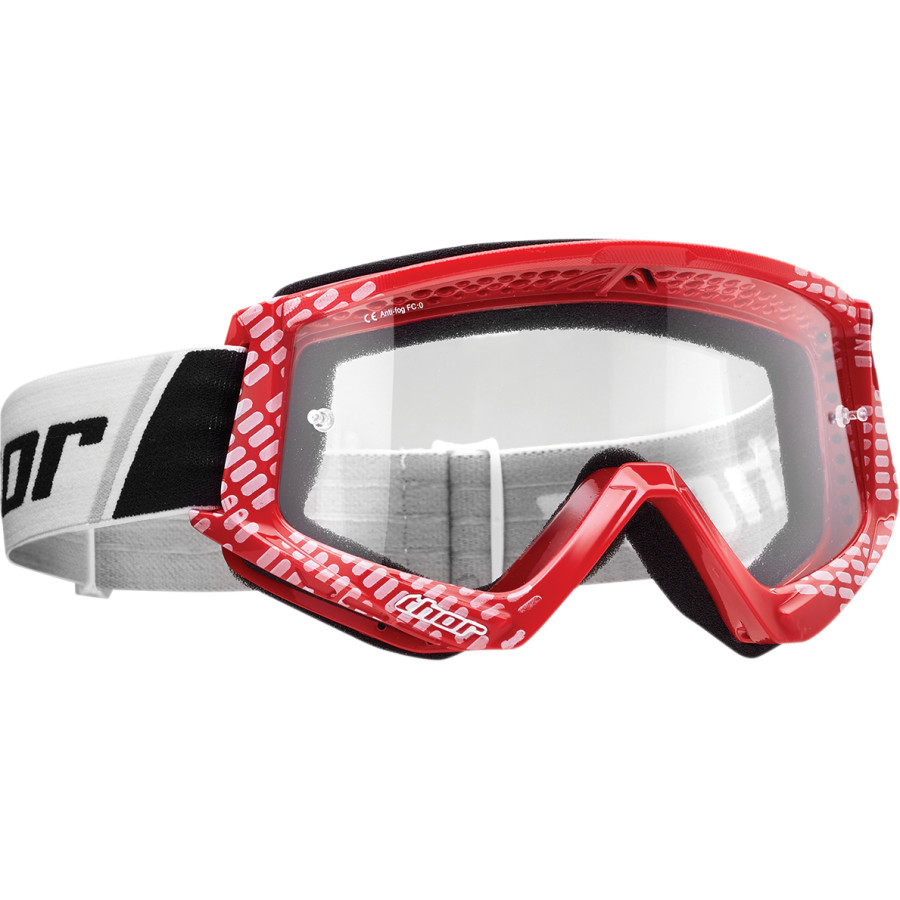 Ochelari Atv/cross Thor Combat Culoare Rosu/alb