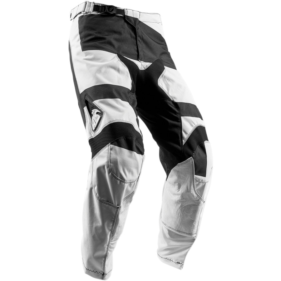Pantaloni motocross thor pulse level marime 38 alb/negru
