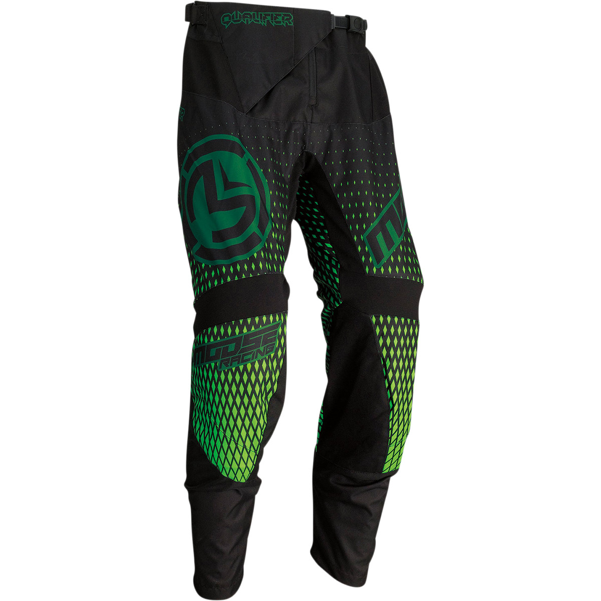 Pantaloni Motocross Moose Racing Qualifier Culoare Negru/verde Marime 38