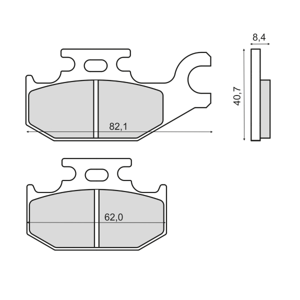 Placute Frana Suzuki Lt-a 450 Fata