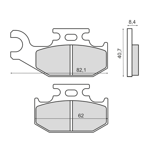 Placute Frana Suzuki Lt A 450 Fata