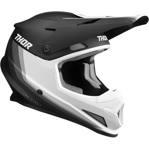 Casca Cross/atv Thor Sector Mips Runner, Culoare Negru/alb, Marime Xs