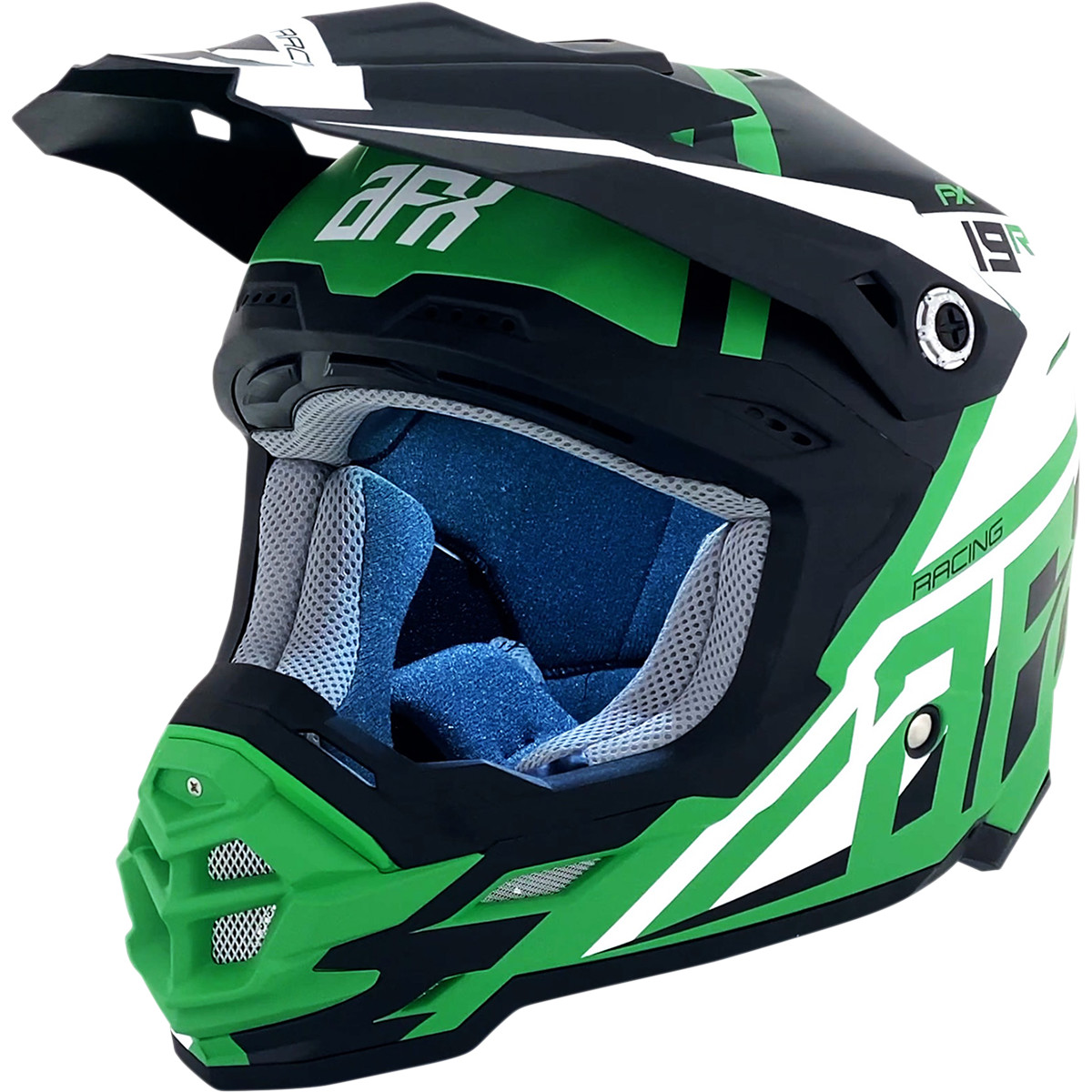 Casca Atv/cross Afx Fx-19r, Culoare Verde/negru, Marime M