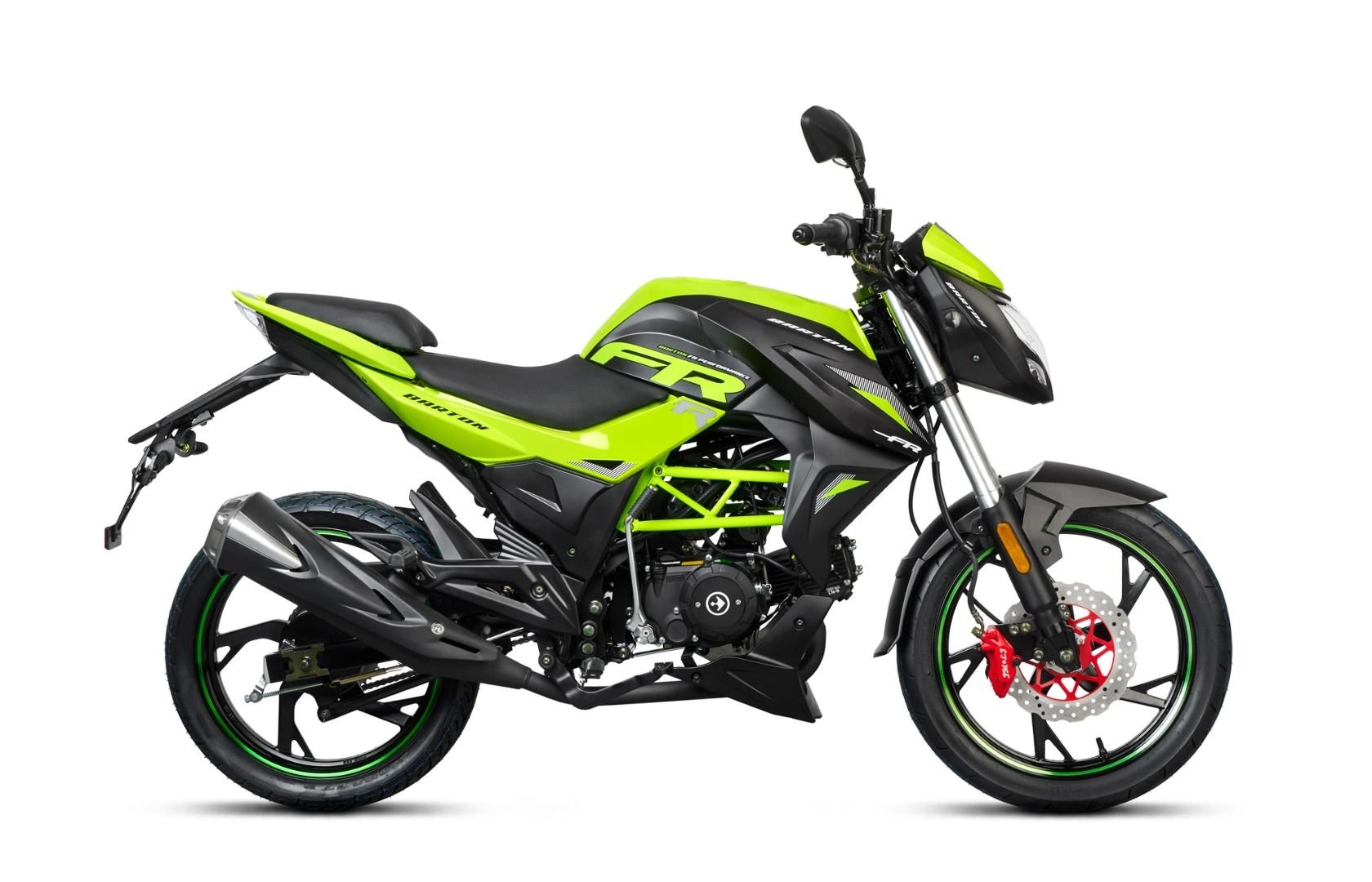 Motociclu barton fr50cc, culoare negru/verde