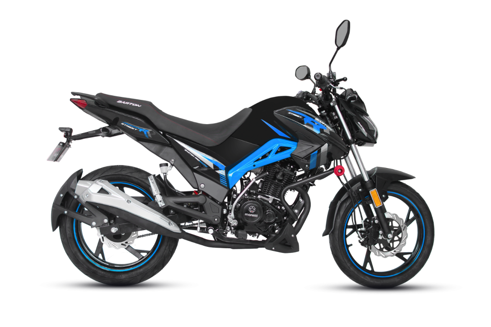 Motocicleta barton street-r 125cc, culoare negru/albastru