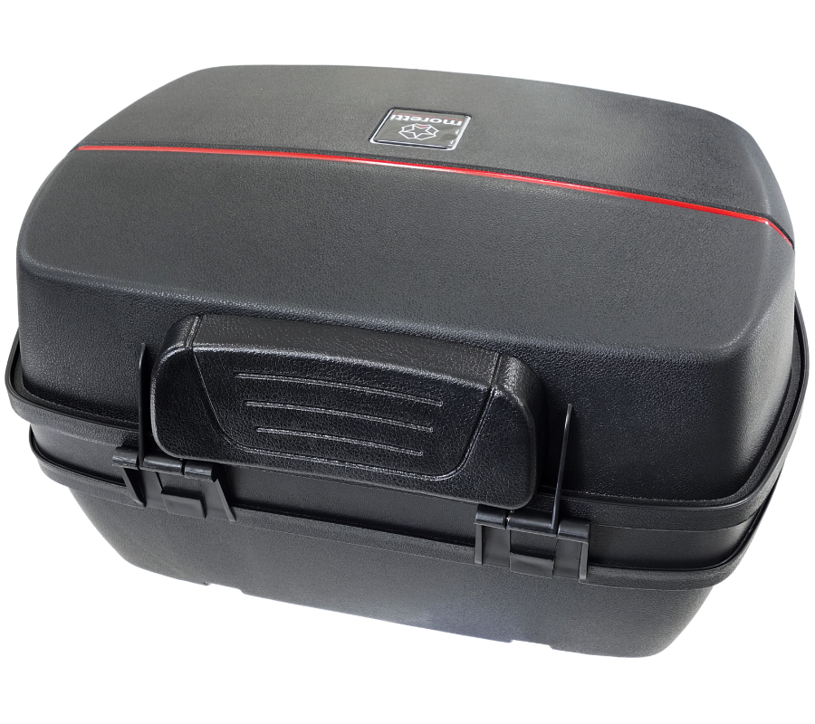Cutie bagaje (top case), mr-688, 32l, culoare negru, reflector rosu