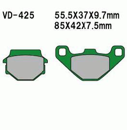 Set 2 Placute Frana Malagutti F10 Peugeot Sv50-squab