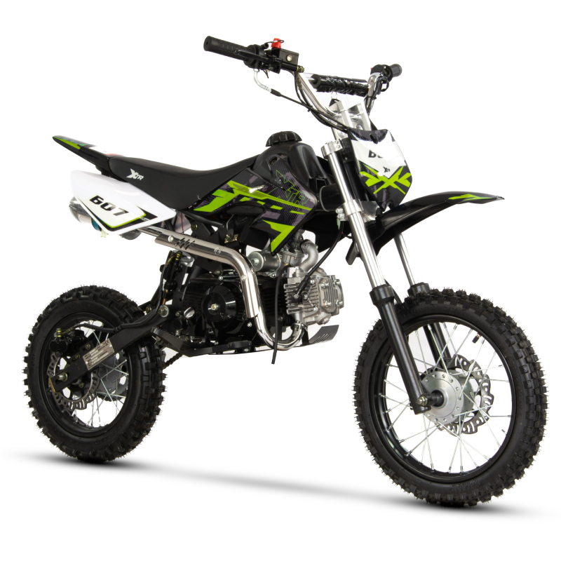 Motocicleta Cross/enduro Copii 4t Xtr 607, 125cc, Roti 17/14, Pornire Electromotor, Culoare Negru/lime