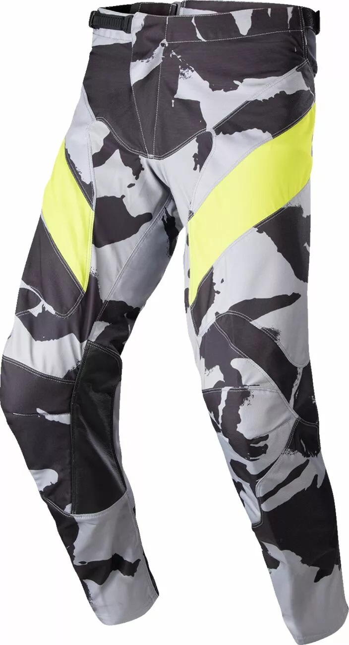 Pantaloni Atv/cross Alpinestars Racer Tactical S23, Culoare Gri/galben Model Camo, Marime 36