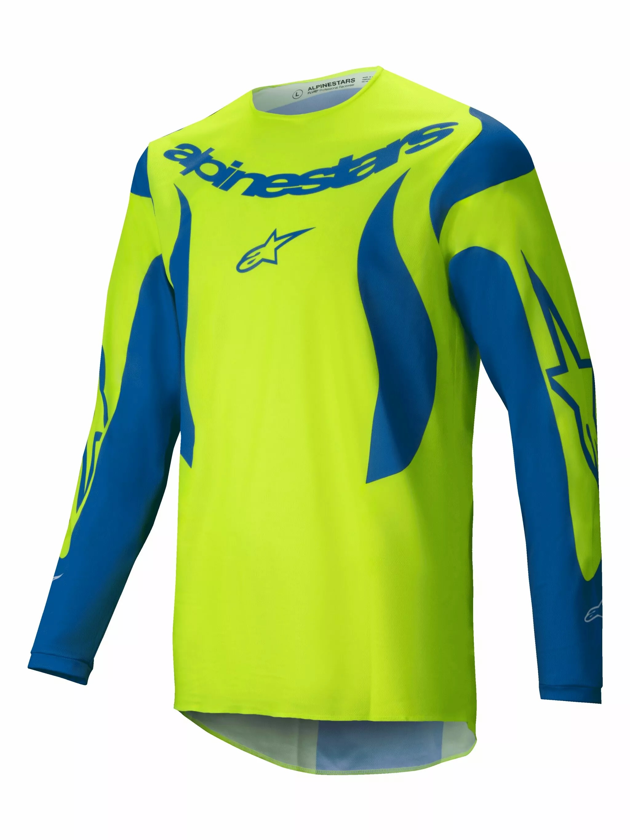 Tricou Atv/cross Alpinestars Fluid Haul, Culoare Verde/albastru, Marime L