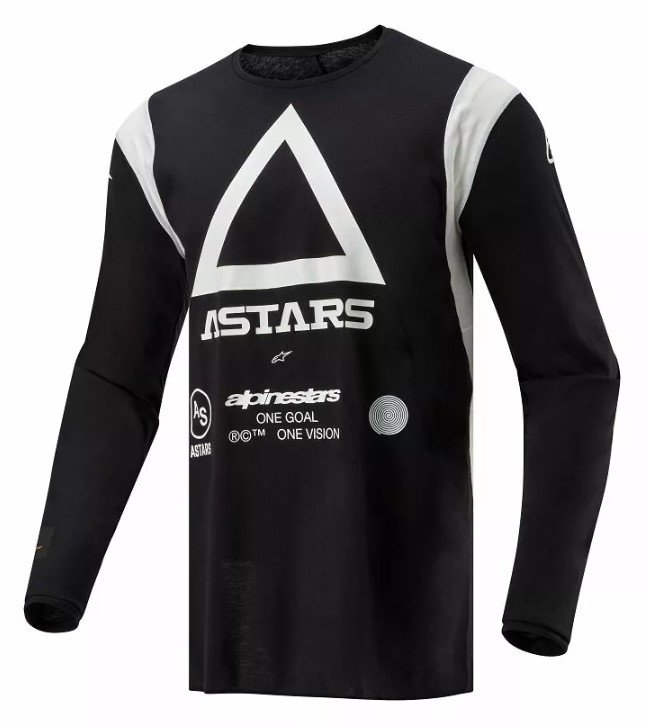 Tricou Atv/cross Alpinestars Techdura, Culoare Negru/alb, Marime S