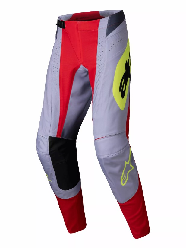 Pantaloni Atv/cross Alpinestars Techstar Melt, Culoare Gri/rosu/galben, Marime 36