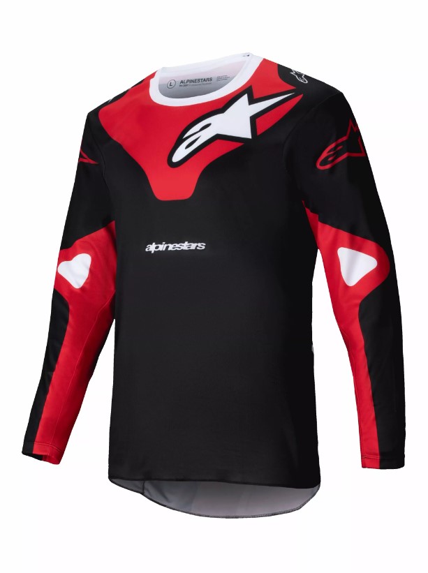 Tricou Atv/cross Alpinestars Racer Veil, Culoare Negru/rosu, Marime Xl