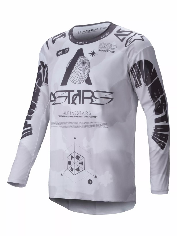 Tricou Atv/cross Alpinestars Racer Hollow, Culoare Gri/maro, Marime S