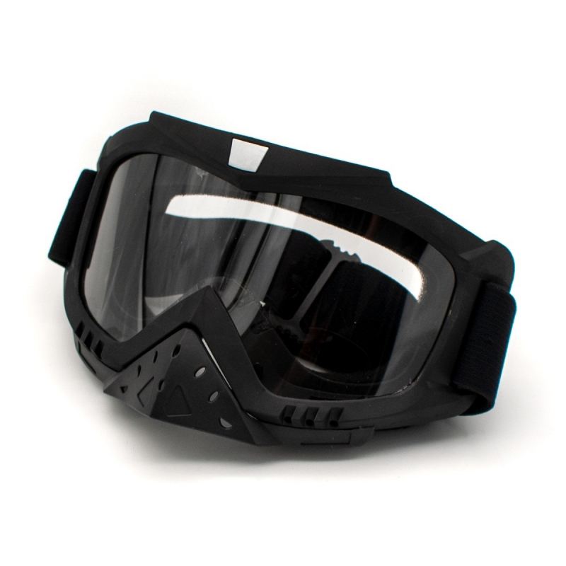 Ochelari Cross/atv/enduro, Xtr, Lentila Transparenta, Culoare Rama Negru Mat