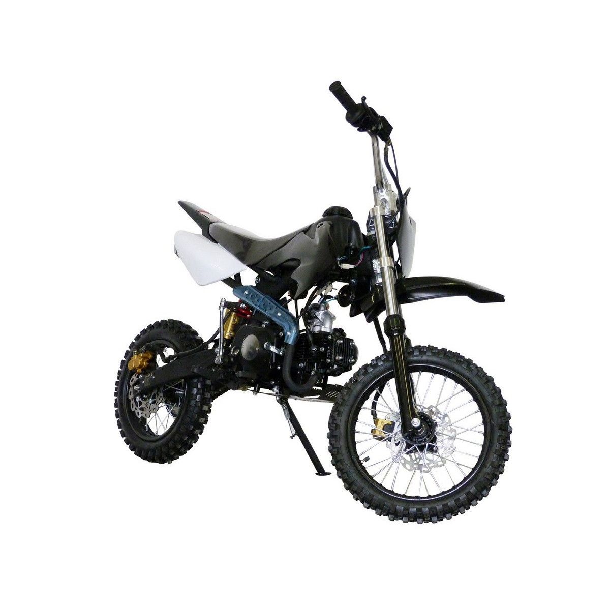 Motocicleta cross copii kxd 125cc db 607 4t roti 17"/14" culoare negru , pornire la pedala