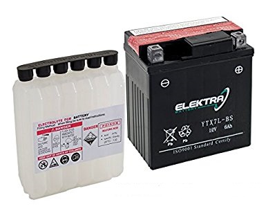 Elektra Baterie moto+electrolit 12v6ah / ytx7l-bs / rms