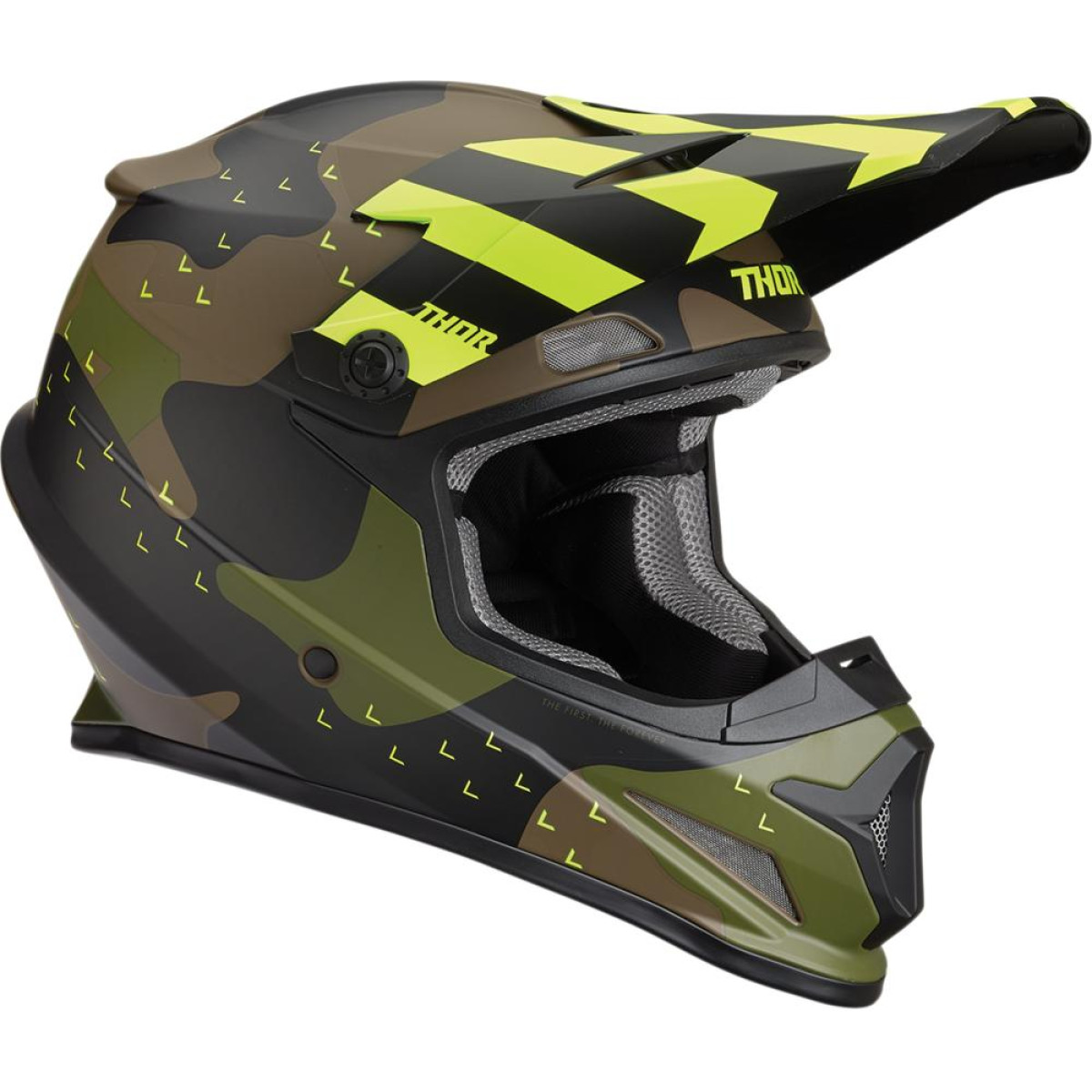 Casca Atv/cross Thor Sector Mosser Verde Camuflaj Marime M