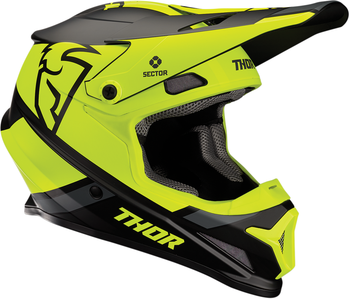 Casca Atv/cross Thor Sector Split Negru/verde Xs