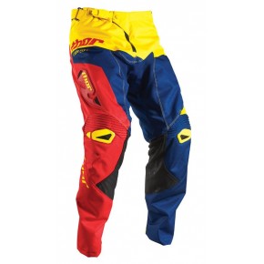 Pantaloni Motocross Thor Fuse Pinin Culoare Albastru/rosu/galben Marime 36