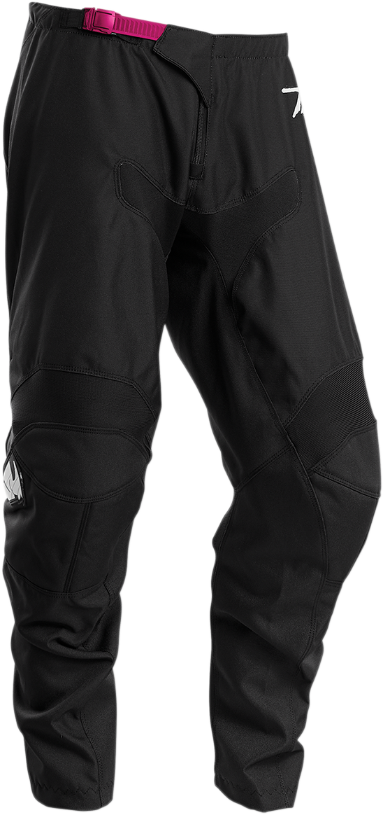 Pantalon Dame Atv/cross Thor Sector Link Negru/roz Marime 3/4(talie 61cm)