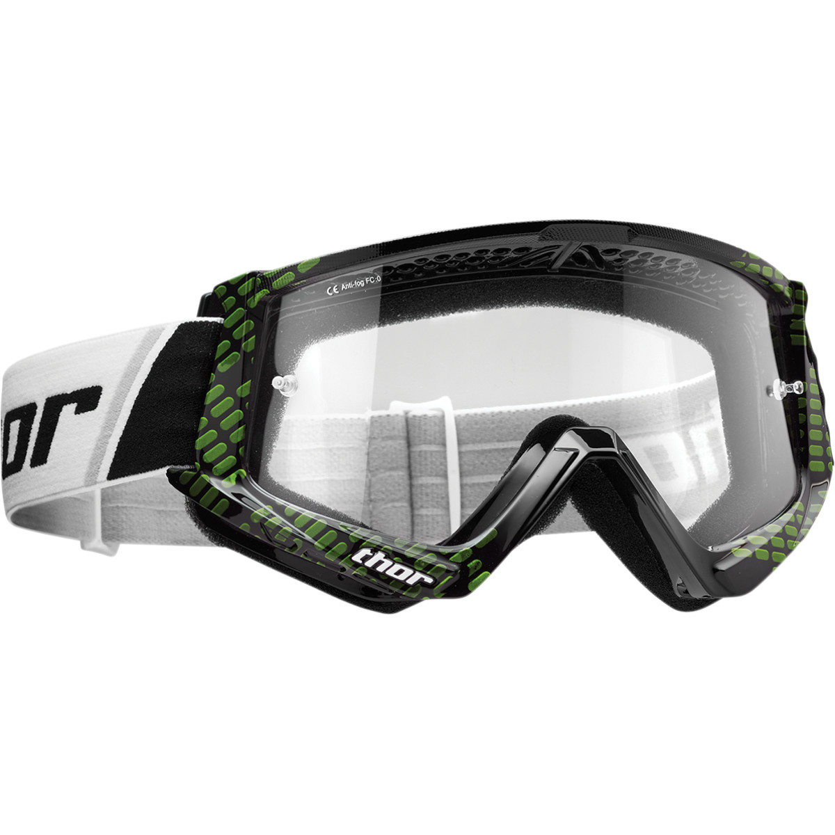 Ochelari Copii Atv/cross Thor Combat Cap Negru/verde